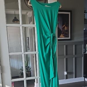 Lands' End Vibrant Green Maxi Dress